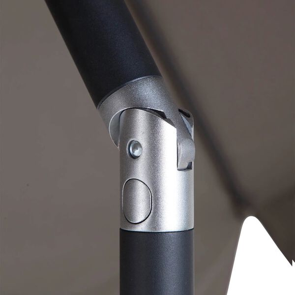 Madison Градински чадър Flores Luxe, 300 см, кръгъл, таупе