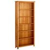 vidaXL Библиотека с 6 рафта, 80x22,5x180 см, дъбов масив