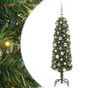 vidaXL С изкуствено коледно дърво с 150 LED светодиода Зелен 120 cm
