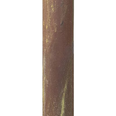 vidaXL Градинска пергола, антично кафяво, 6x3x2,5 м, желязо