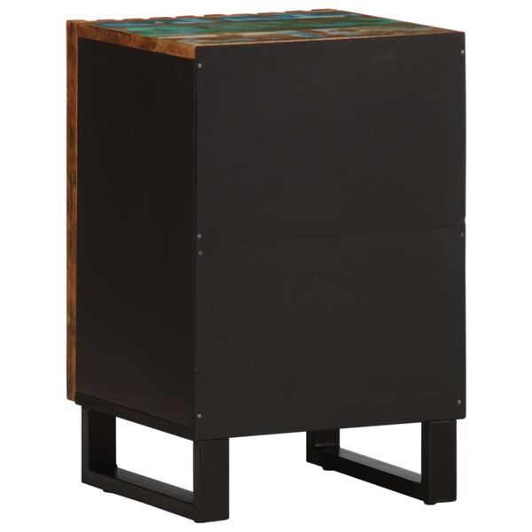 vidaXL Шкаф за баня 38x34x58 см масивно акациево дърво