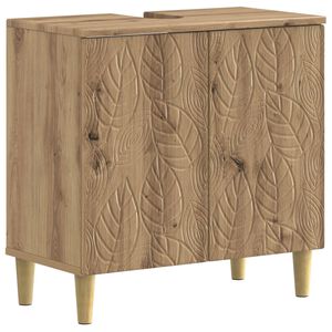 vidaXL Шкаф за мивка в баня DELFT Дъб артизан 59,5 x 31,5 x 59 см