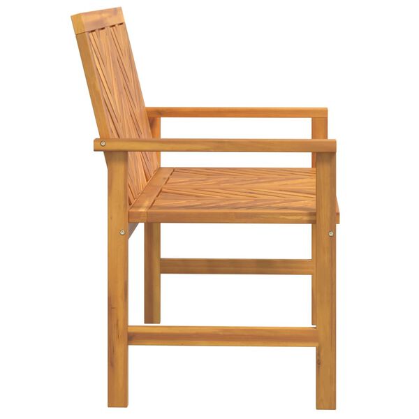 vidaXL Градинска пейка, 109 см, акация масив