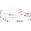 vidaXL Box Spring легло с матраци Светло сиво 180x210 cm кадифе