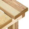 vidaXL Градинска пейка, 140 см, импрегниран бор