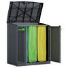 Keter Шкаф за рециклиране Moby Compact Recycling System, сив, 100 см