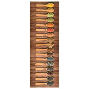 vidaXL Кухненско килимче, перимо, лъжици, 45x150 см