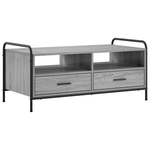 vidaXL Масичка за кафе Сив Сонома 99,5 x 49 x 46 см