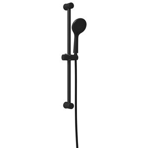vidaXL Комплект душ система Черно 70 cm Неръждаема стомана