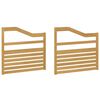 vidaXL Модул за подлакътници 2 pcs Бяло 79 x 4 x 73 см