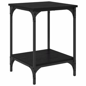 vidaXL Масичка за кафе Черния дъб 40 x 40 x 55 см Инженерна дървесина