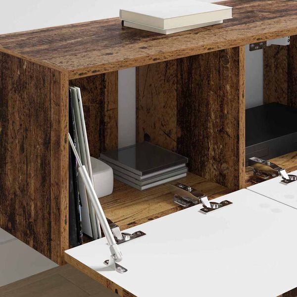 vidaXL TV стенен шкаф Старо дърво 60 x 31 x 29.5 см Инженерно дърво