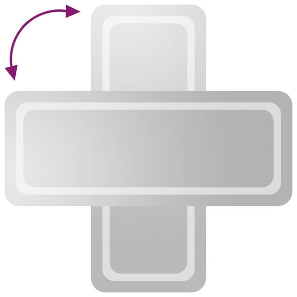 vidaXL LED огледало за баня, 40x100 см