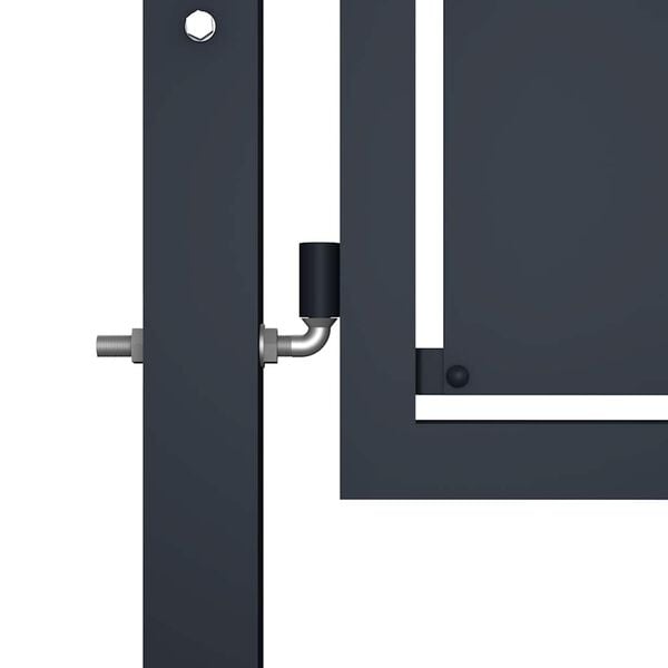 vidaXL Градинска порта от стомана 100x175 см, антрацит