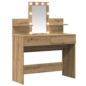 vidaXL Тоалетка Дъб 100 x 40 x 130 см Инженерна дървесина