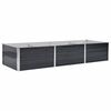 vidaXL Градинска висока леха антрацит 240x80x45 см поцинкована стомана