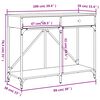 vidaXL Конзолна маса, кафяв дъб, 100x39x78,5 см, инженерно дърво
