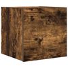 vidaXL Стенен ТВ шкаф, опушен дъб, 30,5x30x30 см