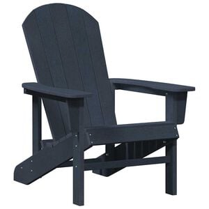 vidaXL Стол Adirondack Морски син 82 х 74 х 92 см HDPE