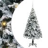 vidaXL С изкуствено коледно дърво с 150 LED светодиода Бяло 150 cm