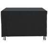 vidaXL Калъф за градинска мебел черен 225x143x90 см водоустойчив 420D