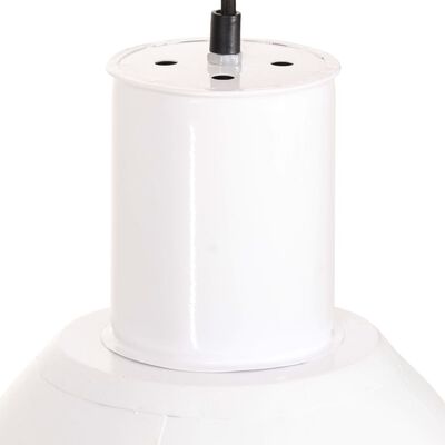 vidaXL Пенделна лампа 25 W бяла кръгла 17 см E27