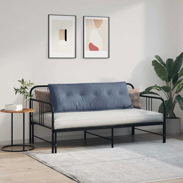 vidaXL Възглавница за гръб Синьо 140 x 50 cm Кордюрова тъкан