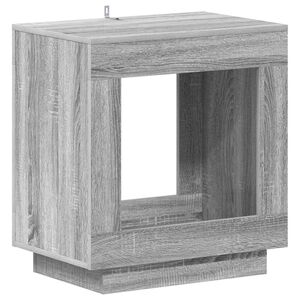 vidaXL Странична маса Сива сонома 60 x 40 x 65 см Инженерна дървесина