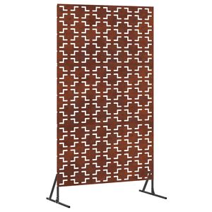 vidaXL Екран за уединение 100 x 50 x 180 см Кортенова стомана