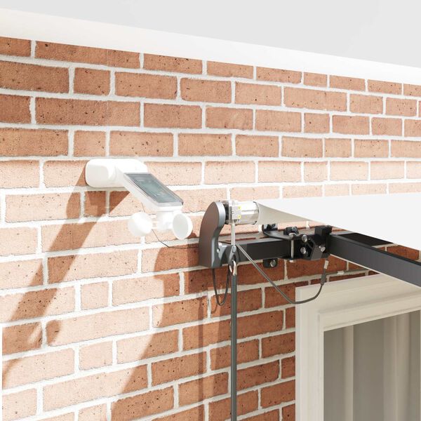 vidaXL Текстил за сенник с Бяло 300 x 250 cm Полиестер