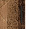 vidaXL Шкаф за баня със съхранение с врата Старо дърво 30 x 35 x 95 см