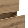 vidaXL Сайдборд, дъб артизан, 70x41x75 см, инженерно дърво