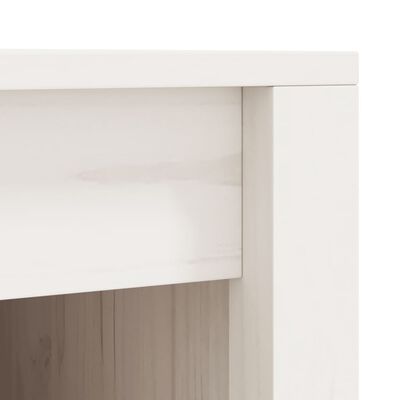 vidaXL Кухненски шкаф за открито, бял, бор масив