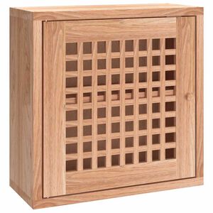 vidaXL Стенен шкаф 42x18x42 см орехово дърво масив