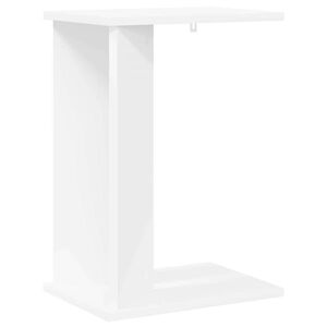 vidaXL Крайна масичка Бяло 35 x 25 x 50 см Инженерна дървесина