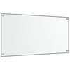 vidaXL Кухненски гърбове, 2 бр, прозрачен, 80x60 см, закалено стъкло