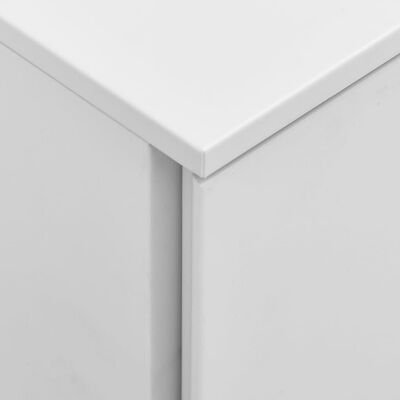vidaXL Мобилен офис шкаф, светлосив, 39x45x67 см, стомана