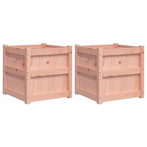 vidaXL Градински сандъци, 2 бр, дугласко дърво масив