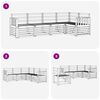 vidaXL Комплекти дивани 5 pcs Естествен Солидно акациево дърво