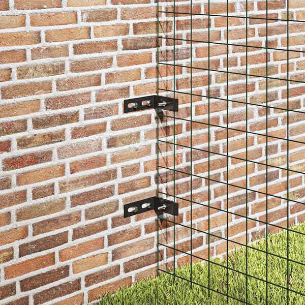 vidaXL Ъглови крепежни планки, 10 комплекта, антрацит