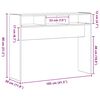 vidaXL Конзолна маса Черен дъб 105 x 30 x 80 см Инженерно дърво