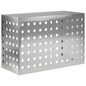 vidaXL Покритие за климатик Сребристо 90 x 40 x 60 см