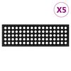 vidaXL Постелки за стъпала 5 бр 25x75 см гума