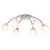 vidaXL Таванна лампа с 6 LED крушки G9 240 W