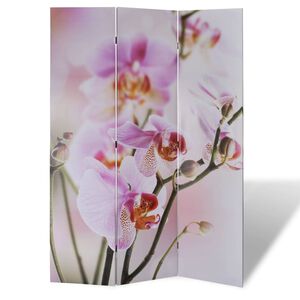 vidaXL Сгъваем параван за стая, 120x170 см, цвете