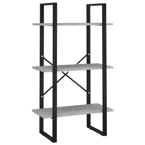 vidaXL Стелаж за съхранение бетонно сив 60x30x105 см инженерно дърво