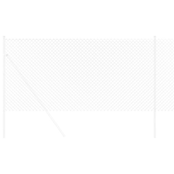 vidaXL Оградa от мрежа Сребрист 10 x 1 m Поцинкована стомана
