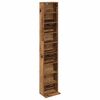 vidaXL Кабинет за CD Старо дърво 33 x 23,5 x 175 см