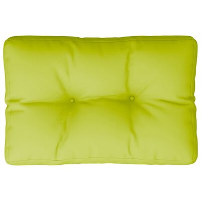 vidaXL Палетна възглавница, яркозелена, 50x40x12 см, текстил