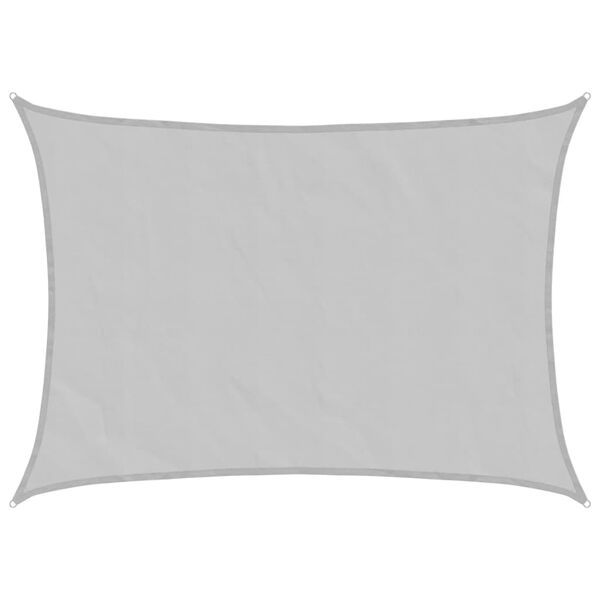 vidaXL Слънцезащитно платно светлосиво 8x6 м 100% полиестер Оксфорд